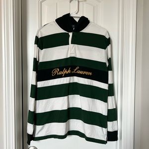 Vintage Ralph Lauren rugby hooded shirt